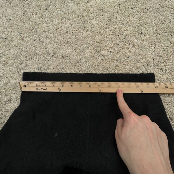 Patagonia Womens Sweatpants Joggers Fleece Pants Black Size 10 USA MADE w Logo - Picture 9 of 10